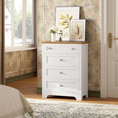 4 Drawer Wood Dresser, with RGB LED Light