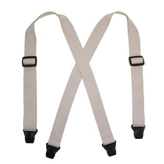 CTM Elastic Undergarment TSA Compliant Suspenders with Swivel Hook Ends