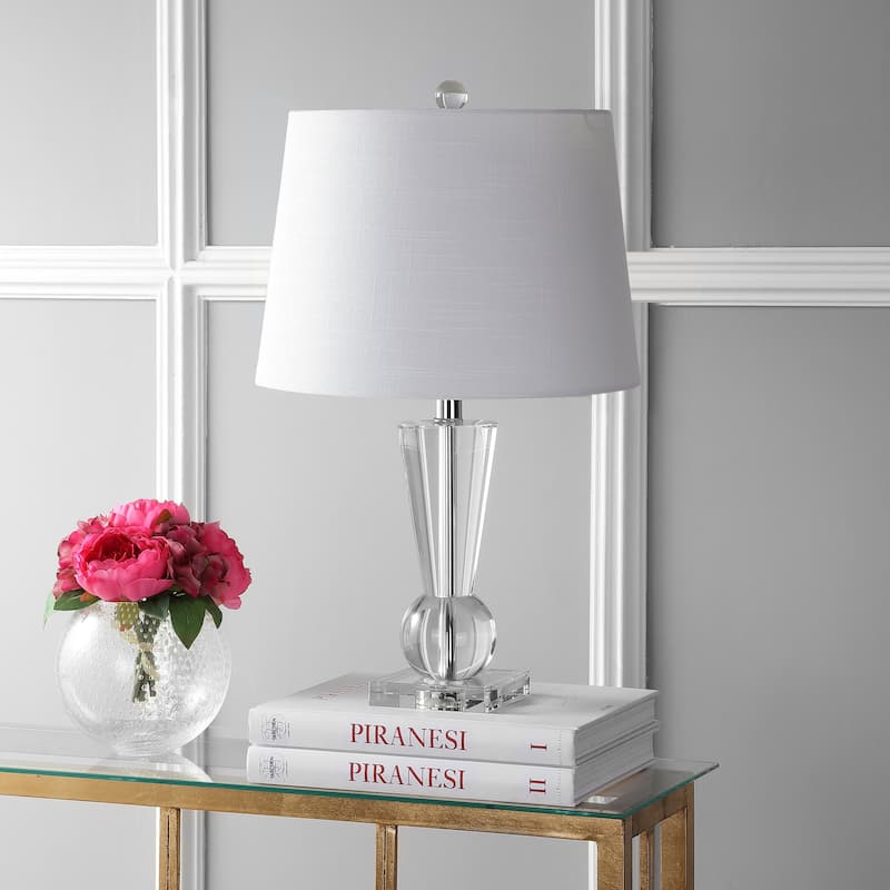 Ashley 22" Crystal LED Table Lamp, Clear by JONATHAN Y