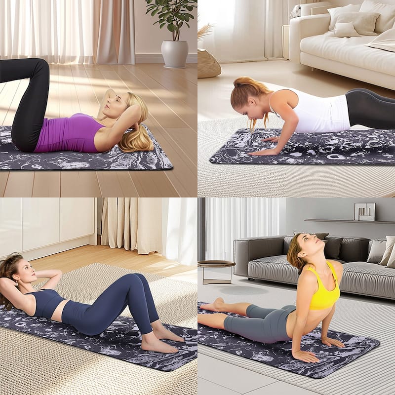 72x24" Extra Thick TPE Yoga Mat,Non-Slip Professional for Pilates Home