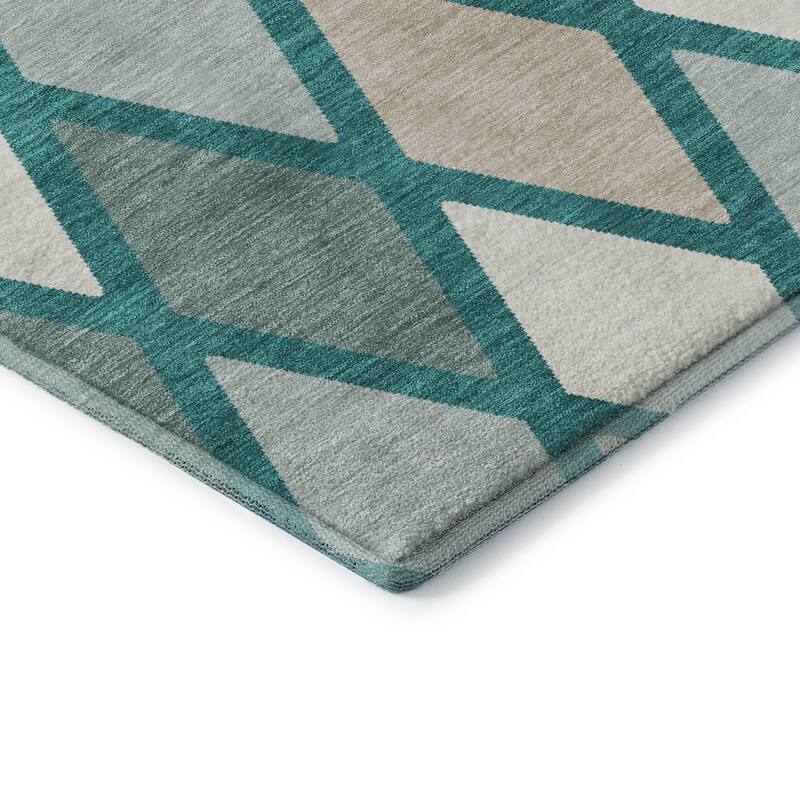 Premium Washable Super Soft Mosaic Diamonds Mayfield Rug