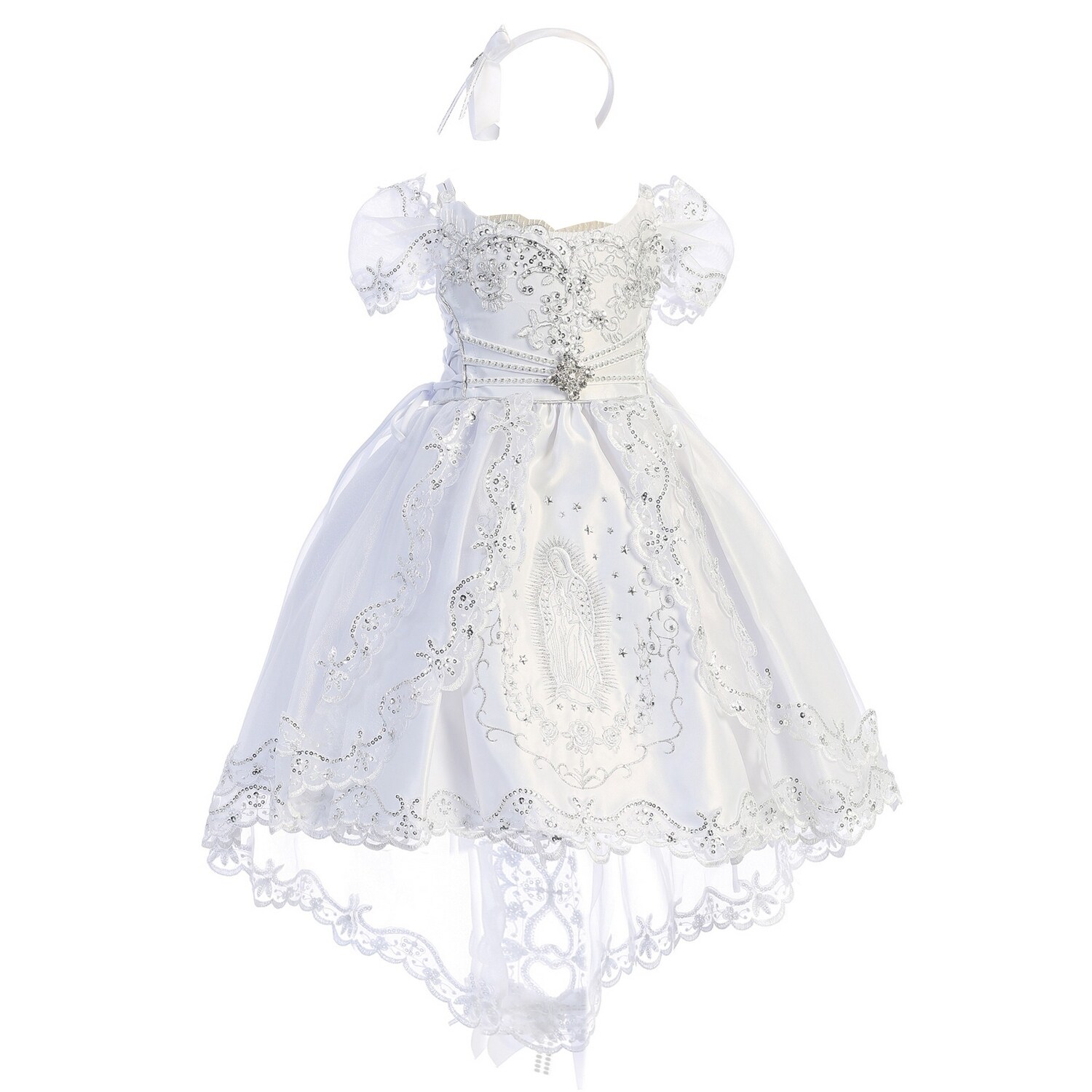 baptism dresses with our lady of guadalupe