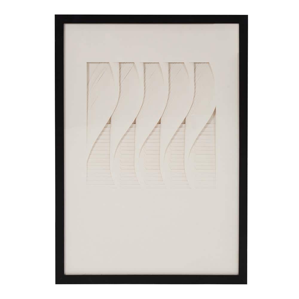 Dimensional Paper Twist Shadowbox Art