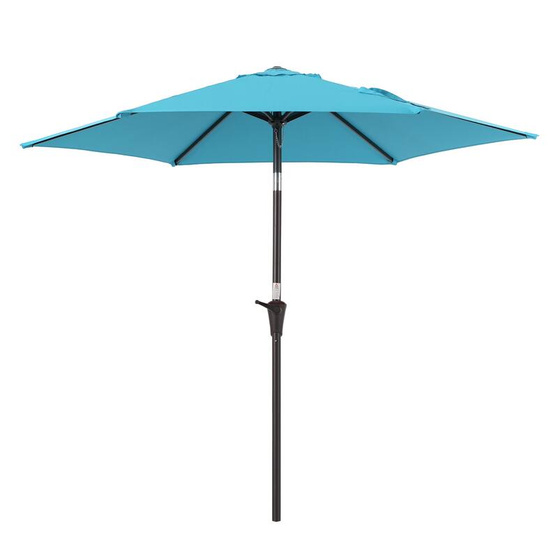 BONOSUKI Solar LED Patio Umbrella with Metal Frame for Modern Patio Living - 9' x 14' - Grey