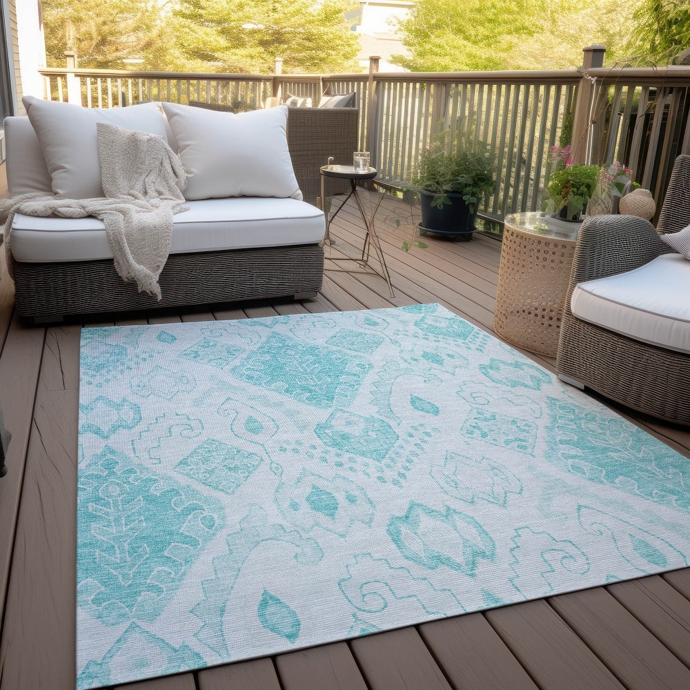 Machine Washable Indoor/ Outdoor Chantille Global Boho Rug