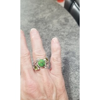 NOVICA Handmade Sterling Silver Green Ivy Turquoise Peridot NOVICA Handmade Sterling Silver Green Ivy Turquoise Peridot