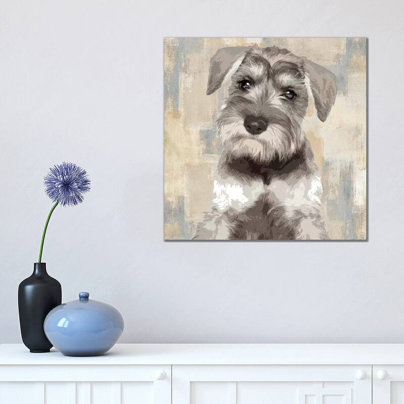 iCanvas "Miniature Schnauzer" by Keri Rodgers Canvas Print - 18x18x1.5