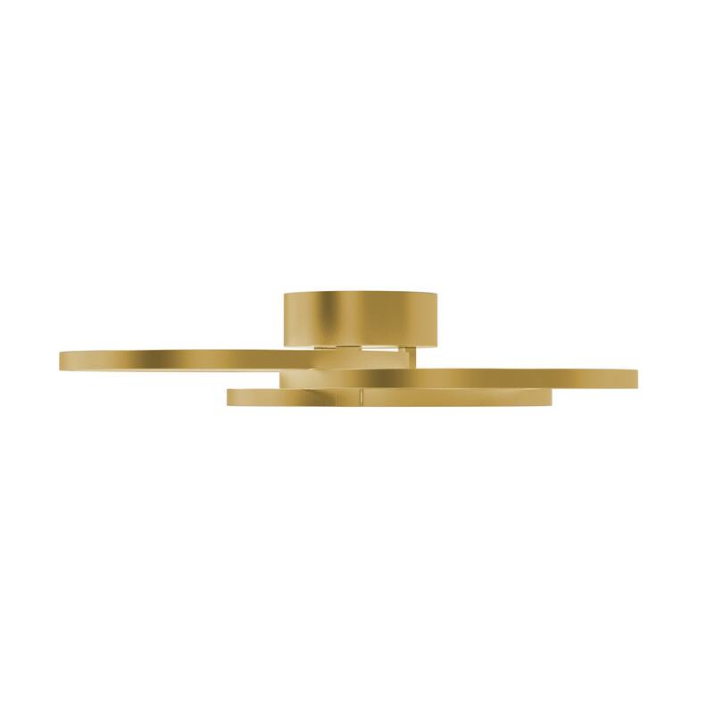 AFX Theo 2-Light Black Flush Mount