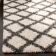 preview thumbnail 43 of 118, SAFAVIEH Dallas Shag Melahat Trellis 1.5-inch Thick Rug