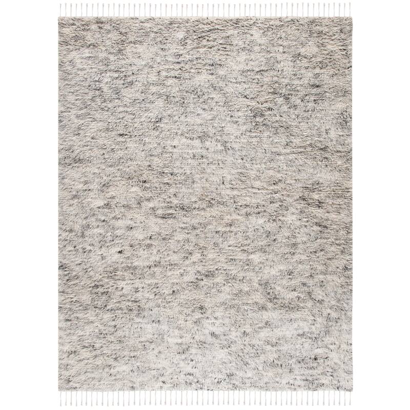 SAFAVIEH Handmade Casablanca Shag Gajana Tribal Wool Rug