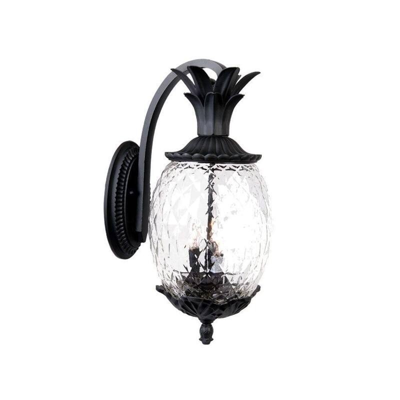 Lanai 3-light Outdoor Matte Black Wall Lantern