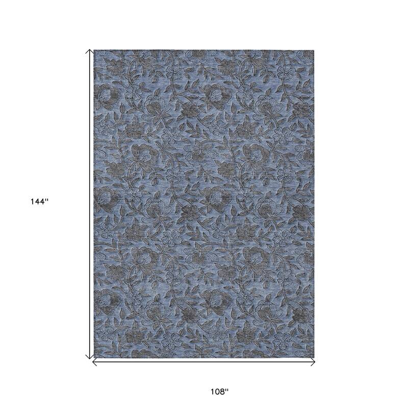 HomeRoots Floral Transitional Rectangle Outdoor Rug