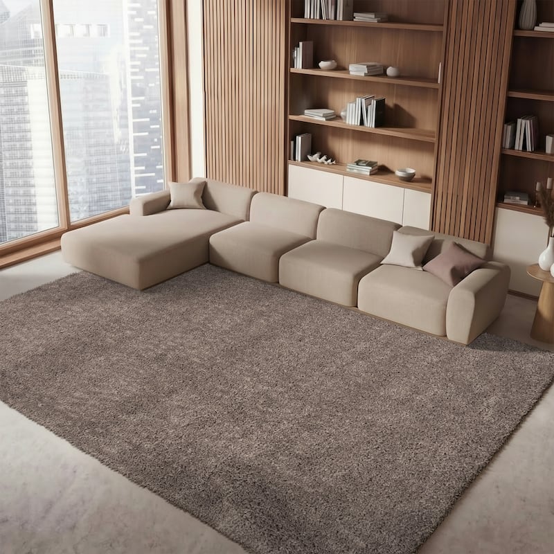 SAFAVIEH August Wilhelma Shag Solid 1.2-inch Thick Area Rug