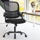 preview thumbnail 1 of 14, Office Computer Desk Chair with Flip-up Arms, Ergonomic Desk Chair Breathable Mesh Chair, Height Adjustable Swivel Task Chair Black