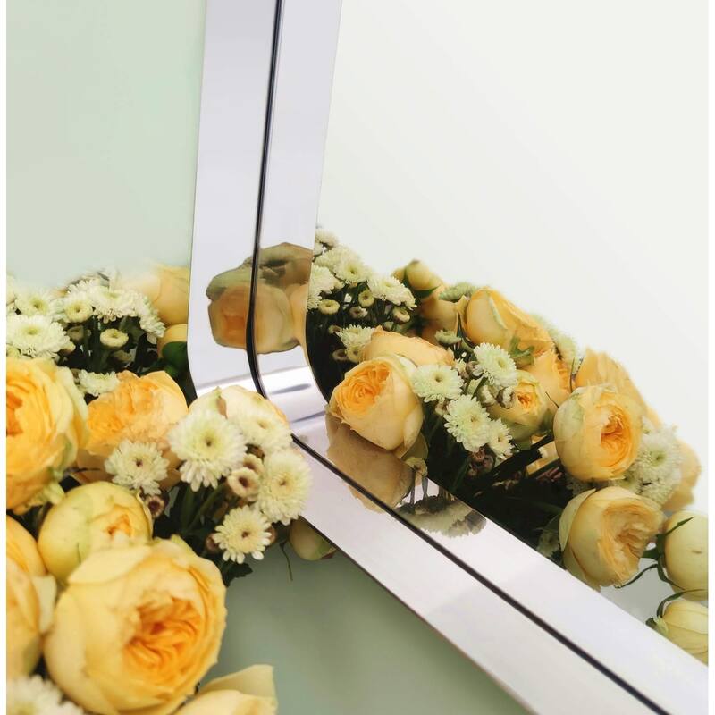 Arthers Stainless Steel Metal Bathroom Vanity Wall Mirror
