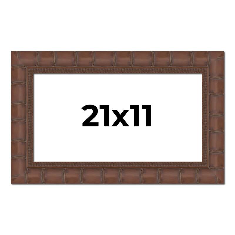 21x11 Frame Pewter Solid Wood Picture Frame Width 1.625 Inches | Interior Frame Depth 0.6875 Inches