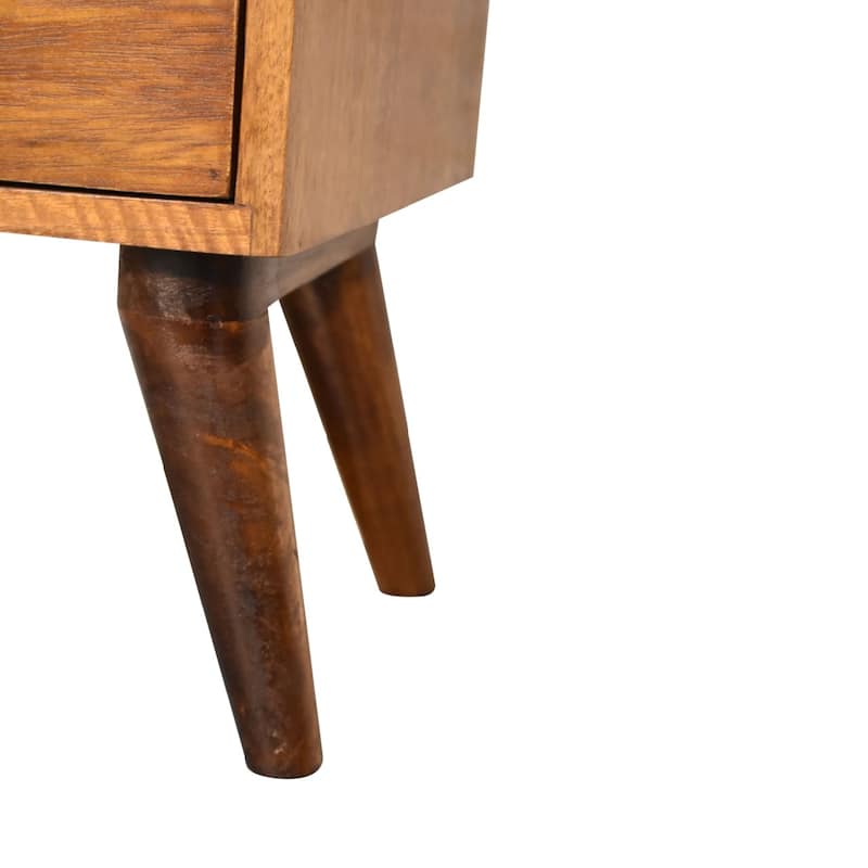 Artisan Furniture Solid Wood 4 Drawer Multi Chestnut Nightstand