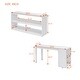 preview thumbnail 7 of 55, Full Size Loft Bed with Retractable Desk, Storage Drawers, and Stairs, Space-Saving