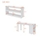 preview thumbnail 25 of 25, Full Size Loft Bed with Retractable Writing Desk and 3 Drawers, Wooden Bed with Storage Stairs and Shelves