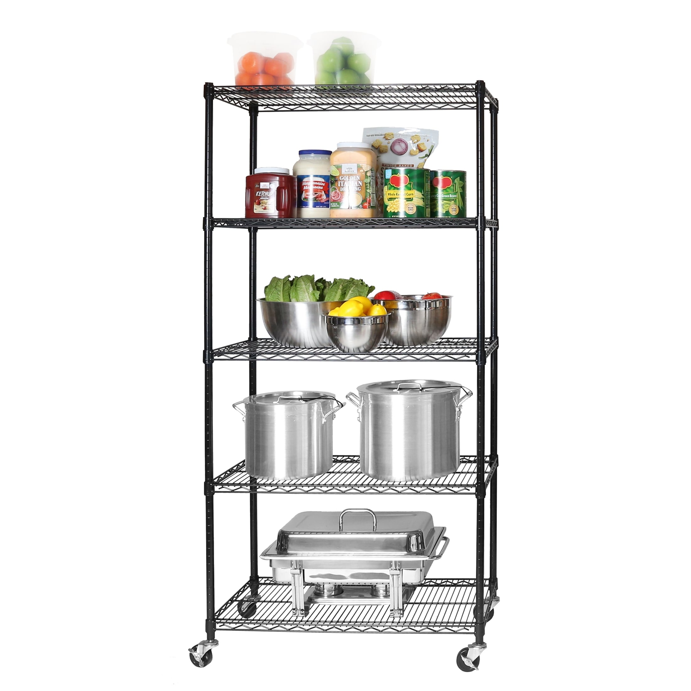  Seville Classics Commerical Grade NSF-Certified Bin Rack  Storage Steel Wire Shelving System - 22 Bins - Gray : Home & Kitchen