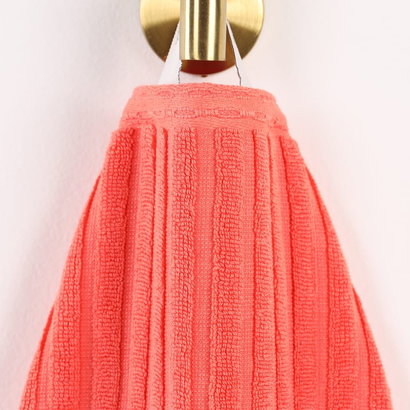 Superior Soho Ribbed Cotton Hand Towel Set of 4