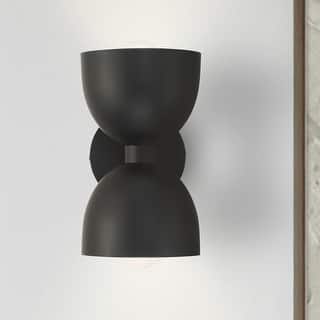 Hunter Erling 2-Light Wall Sconce - Modern, Contemporary, Transitional - Living Room, Hallway, Bedroom or Accent Lighting