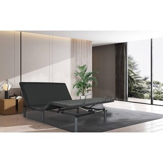 Adjustable Electric Bed Base with Remote Control Folding Design for ...
