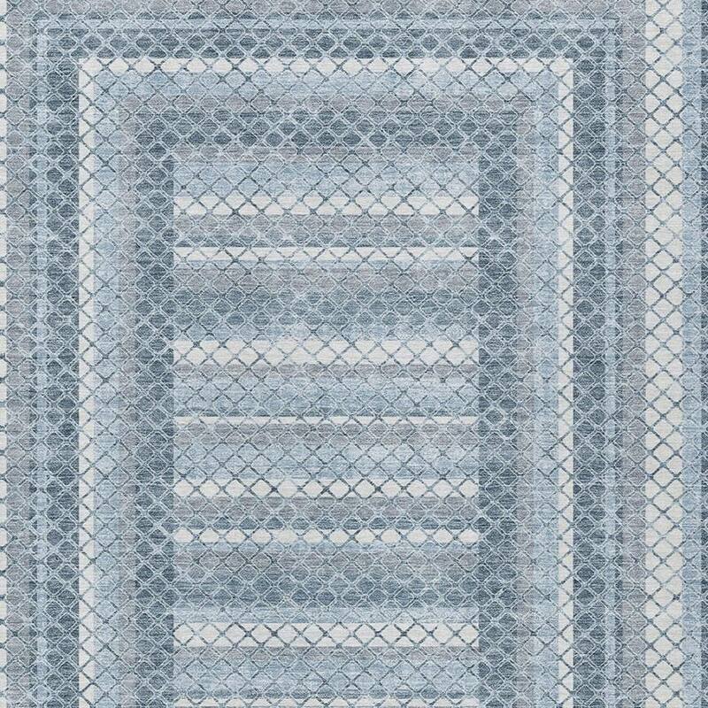 HomeRoots Geometric Transitional Rectangle Outdoor Rug