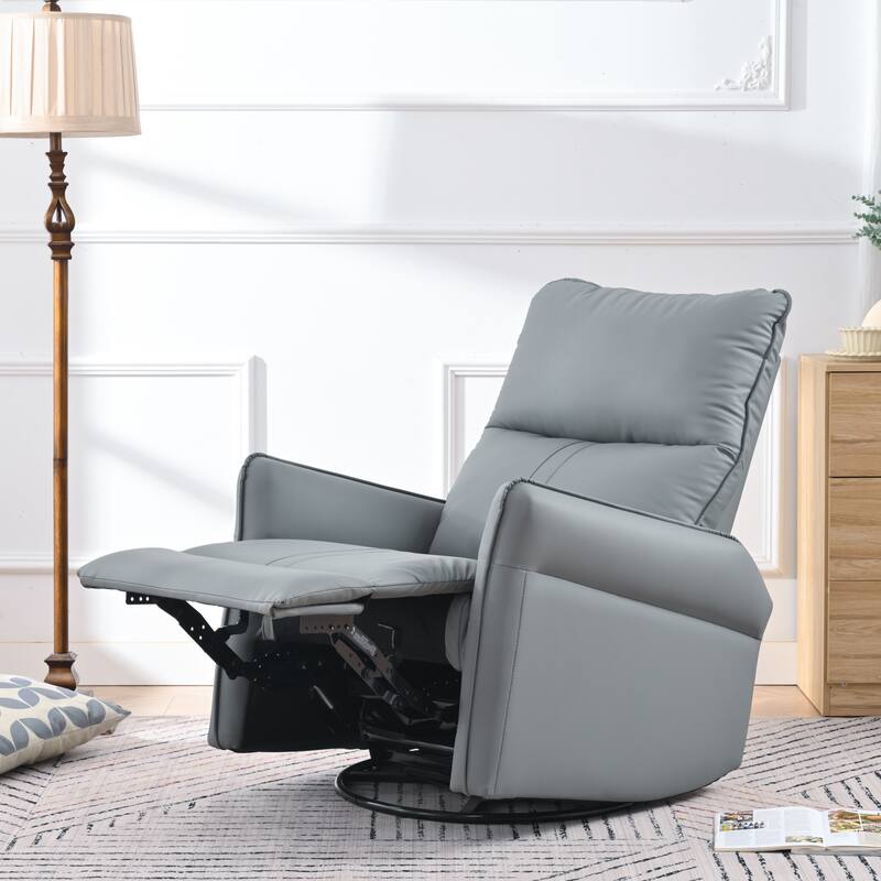 Rocking Recliner Chair,360 Degree Swivel Nursery Rocking Chair,Glider Chair,Modern Small Rocking Swivel Recliner Chair