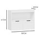 preview thumbnail 3 of 17, Book Organizer, toy Storage Cabinet Organizer - White