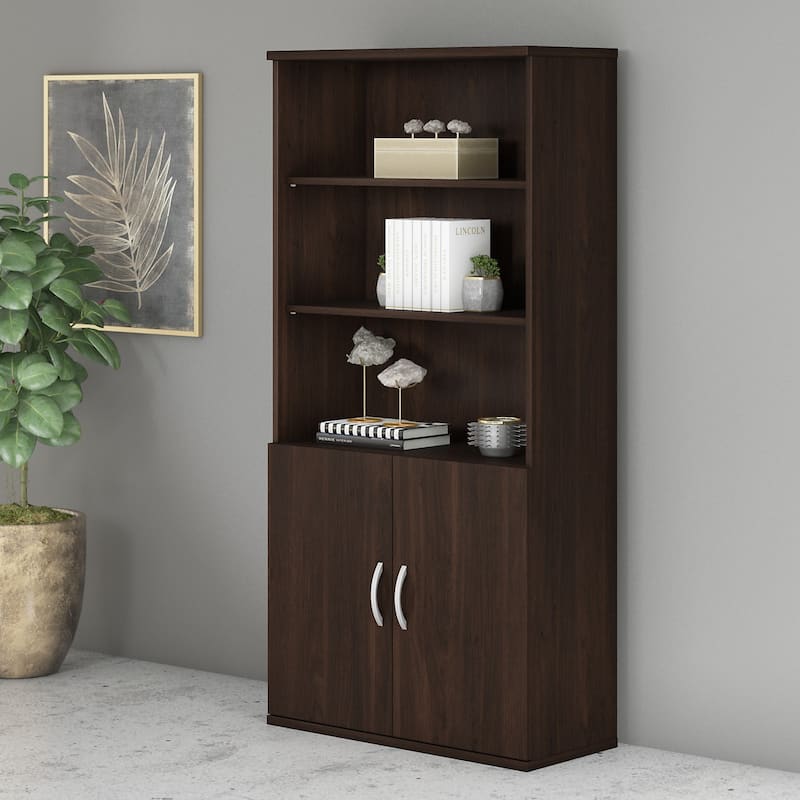 Studio C Tall 5 Shelf Bookcase Bookshelf Organizer by Bush Furniture