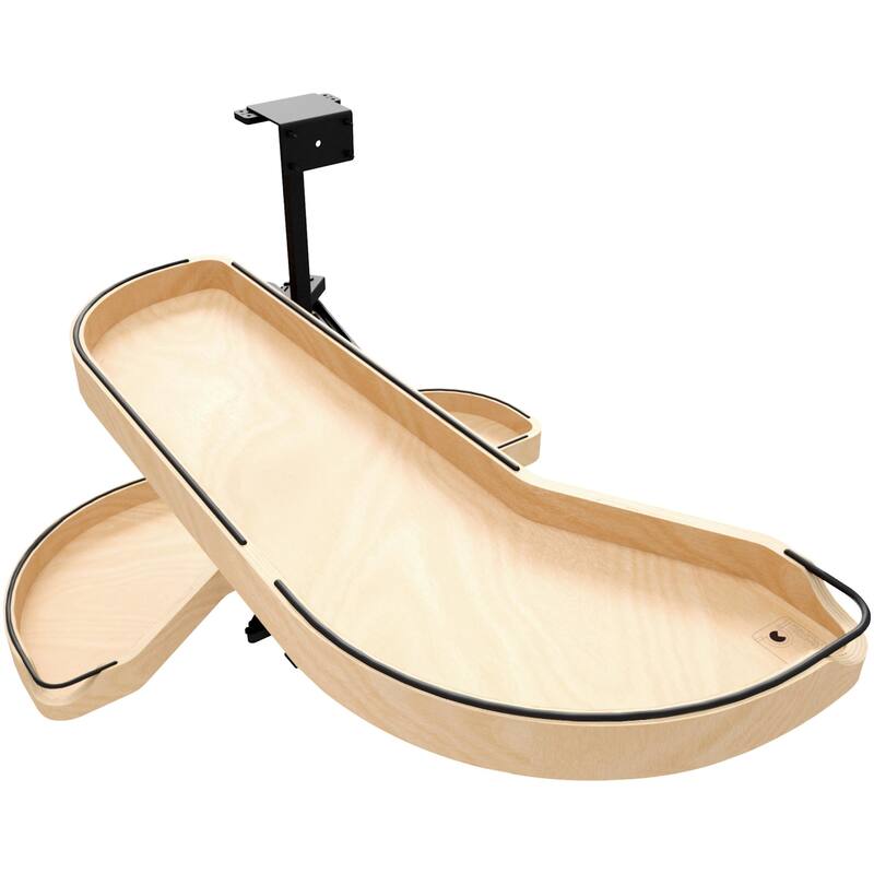 Rev-A-Shelf 487CC-12-L Craftsman 33-1/16" Wide Designer Left Blind - Maple / Black