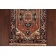 preview thumbnail 5 of 14, Geometric Indo Heriz Serapi Oriental Runner Rug Wool Hand-knotted - 2'6" x 11'6"