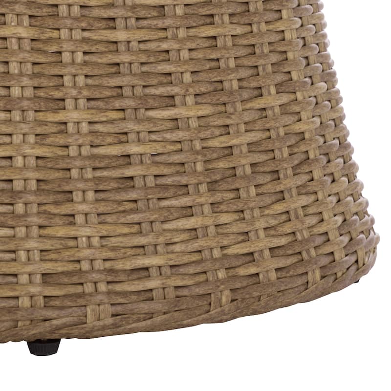 SAFAVIEH Outdoor Living Drew Swivel Bistro 3-piece Set - 27"W x 30"D x 32"H