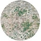 preview thumbnail 40 of 106, SAFAVIEH Monaco Shiloh Boho Abstract Modern Watercolor Area Rug 6'7" Round - Green/Blue - Round