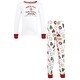 preview thumbnail 2 of 0, Touched by Nature Toddler Organic Cotton Tight-Fit Pajama Set, Christmas Cookies 2T