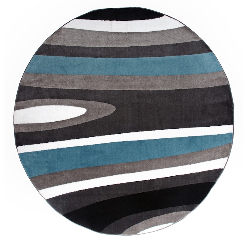 World Rug Gallery Abstract Contemporary Modern Area Rug