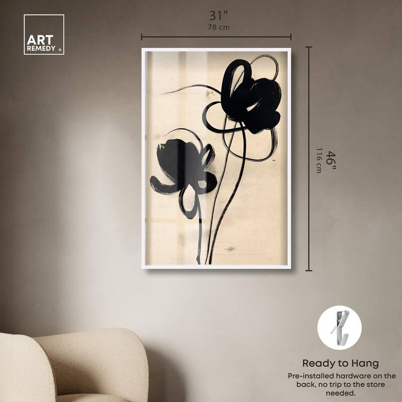 Florals in the Minimal I Shadowbox by Art Remedy