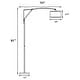 preview thumbnail 2 of 0, Moniz 81-inch Drum Shade Arc Adjustable Floor Lamp Chrome
