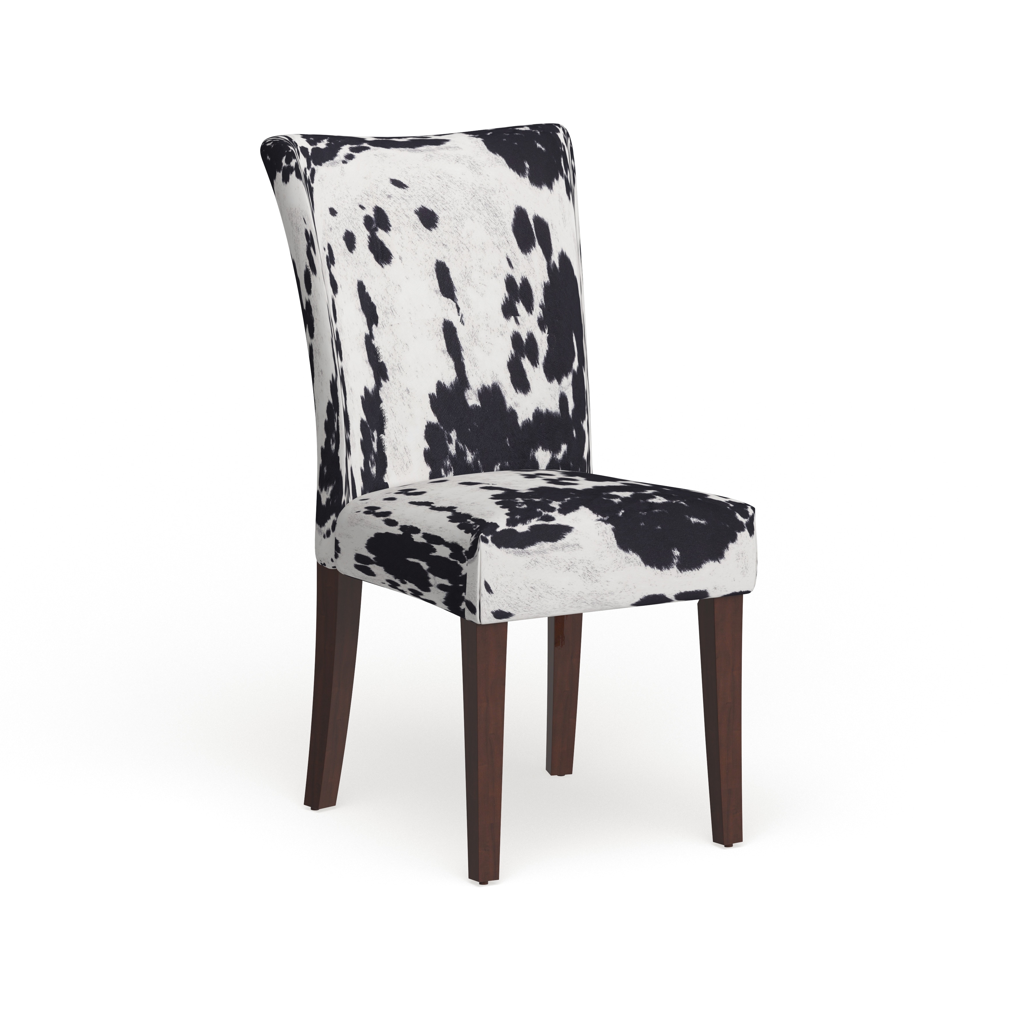 Portman Cow Hide Parson Dining Chairs Set Of 2 By Inspire Q Bold Overstock 20602809