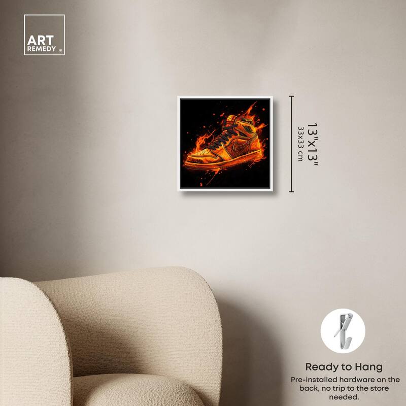 Jumpman on Fire I Canvas by Art Remedy