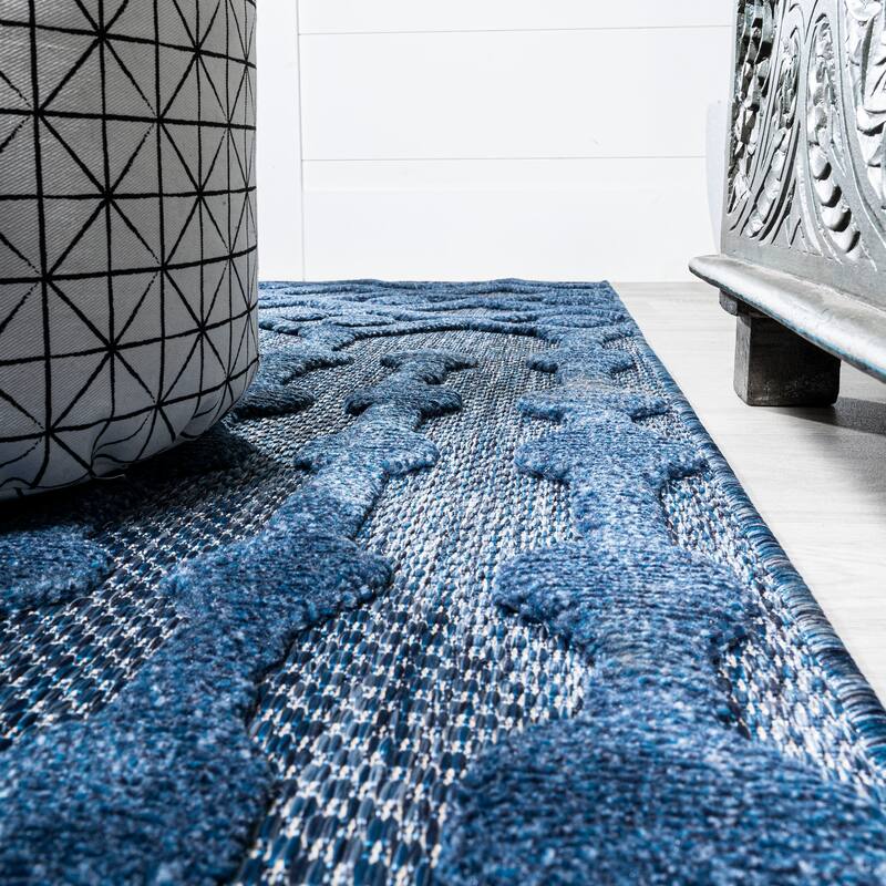 JONATHAN Y Portmany Moroccan Diamond Indoor/Outdoor Area Rug
