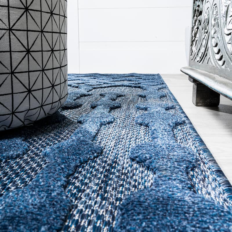 JONATHAN Y Portmany Moroccan Diamond Indoor/Outdoor Area Rug