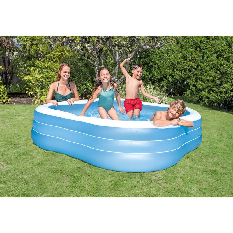 Intex 7.5ft x 22in Beach Wave Swim Center Inflatable Swimming Pool - 14