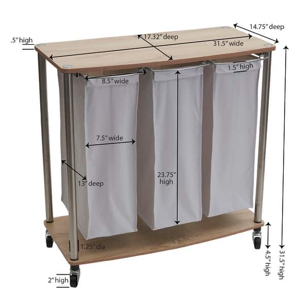 3Bag Laundry Sorter On Sale Bed Bath & Beyond 13985826