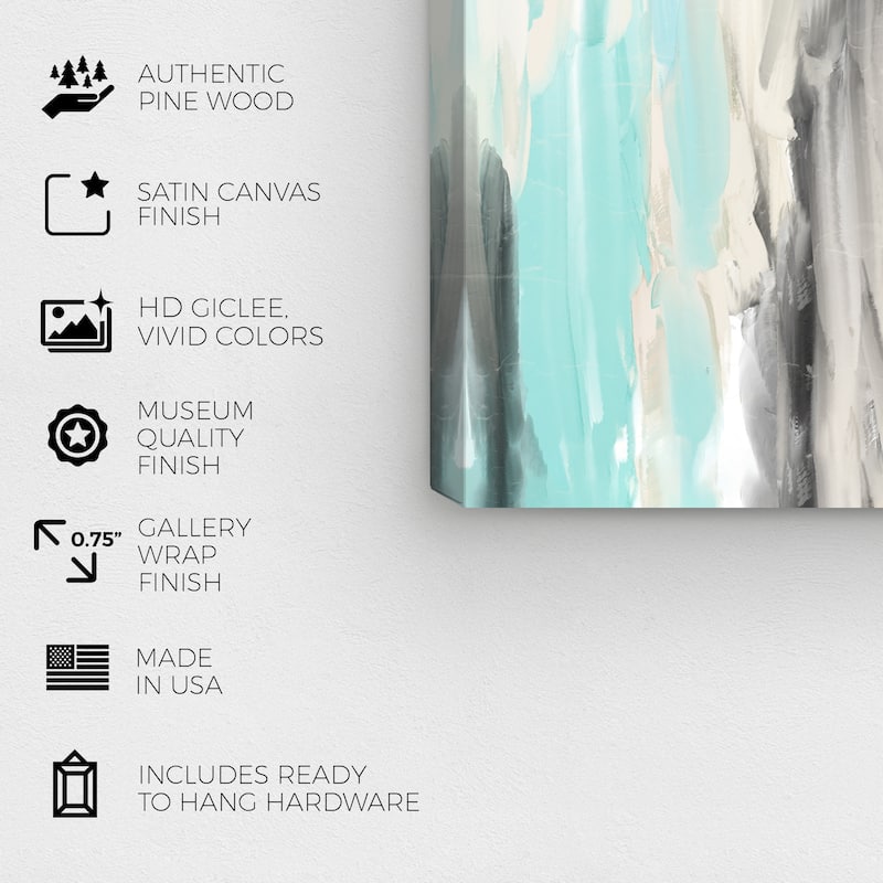 Wynwood Studio Canvas Abstract Safety Pins Black and Modern & Contemporary Wall Art Canvas Print