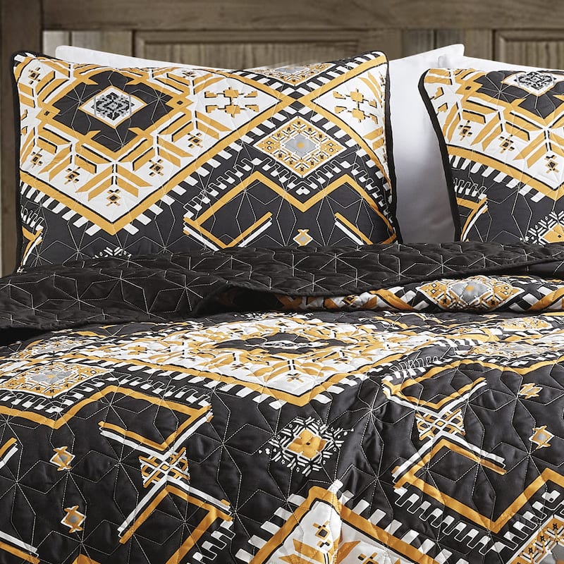 Evana Luxury 3 Piece Reversible Bedspread