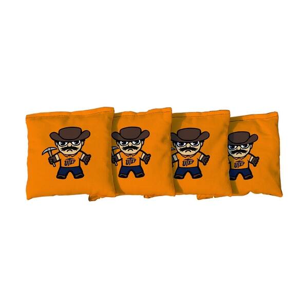 slide 2 of 3, Texas El Paso Miners UTEP Tokyodachi Orange Cornhole Bags All-Weather Resin Filled