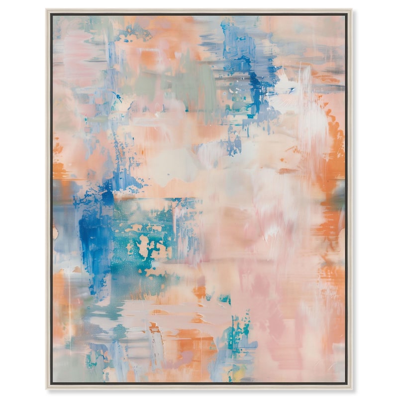 Kaleido Vortex I Canvas by Art Remedy - 20" x 24" - Silver