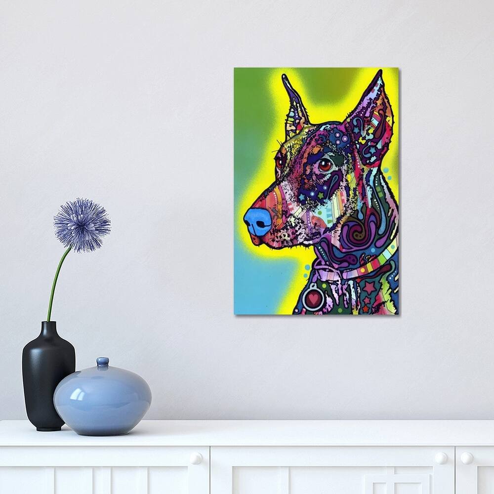 iCanvas "Doberman" by Dean Russo Canvas Print